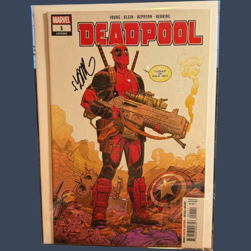 Deadpool #1 (LGY#301) Signed by Skottie Young Marvel Comics 2023 1st Print NM